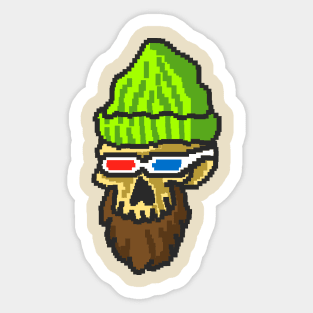 Funky Skull Sticker